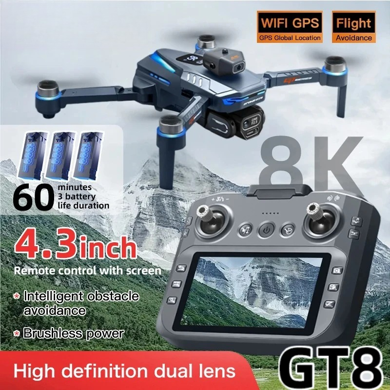 Drone GT8 original 8K professi - Drone Gps Mount avis et prix